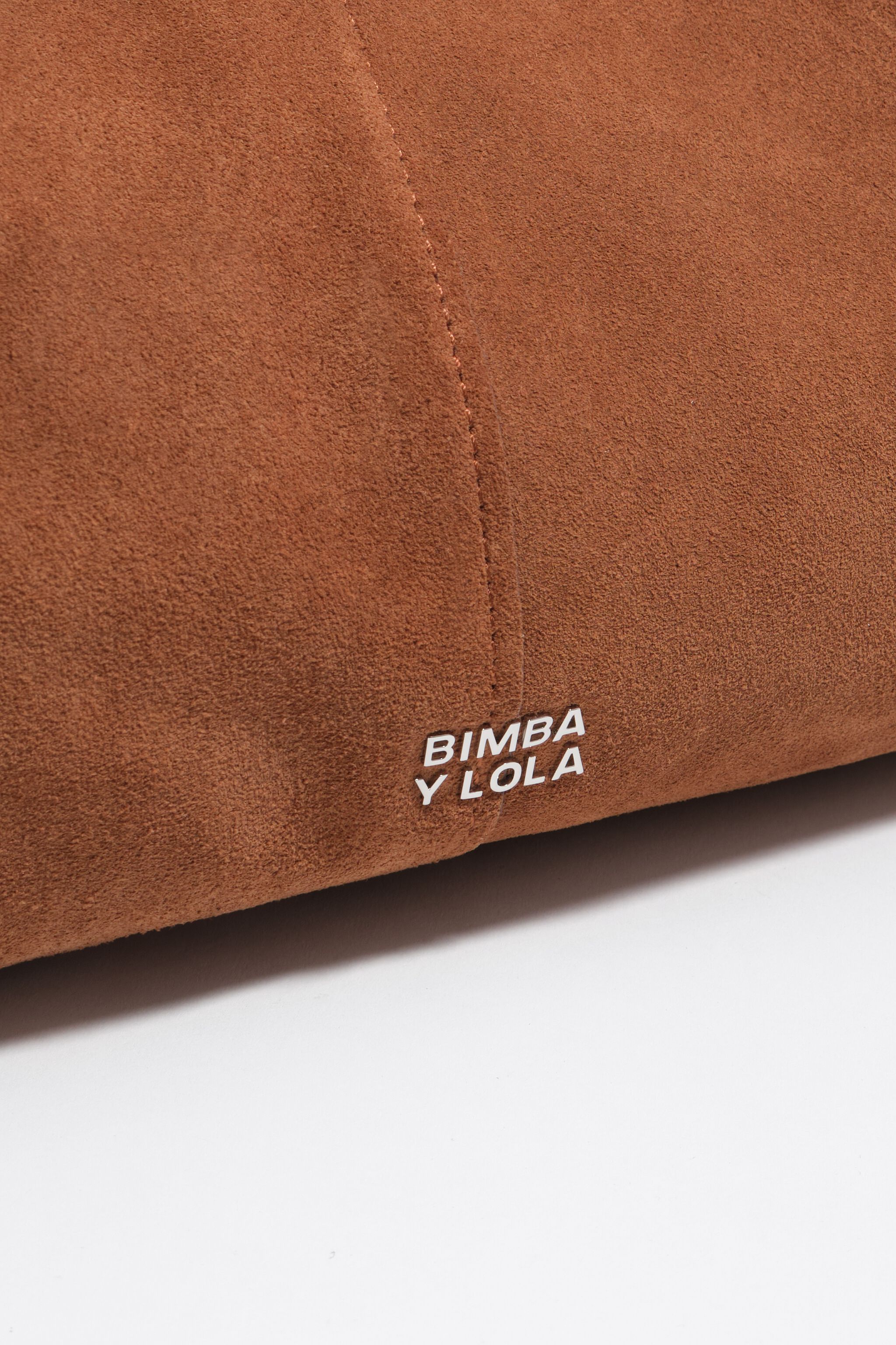 Chestnut leather maxi Bikini Paper bag