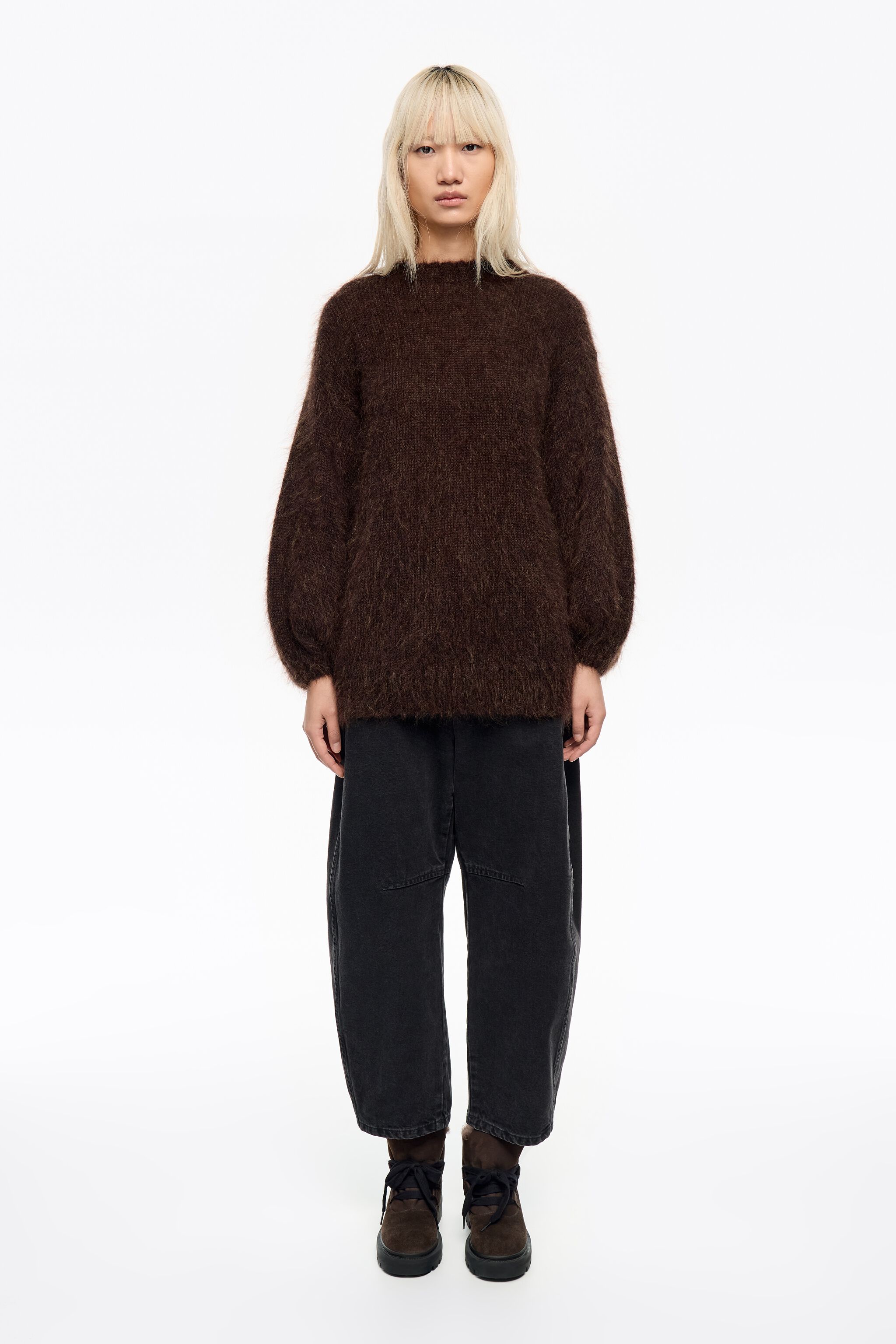 BARREL - Washed black jeans