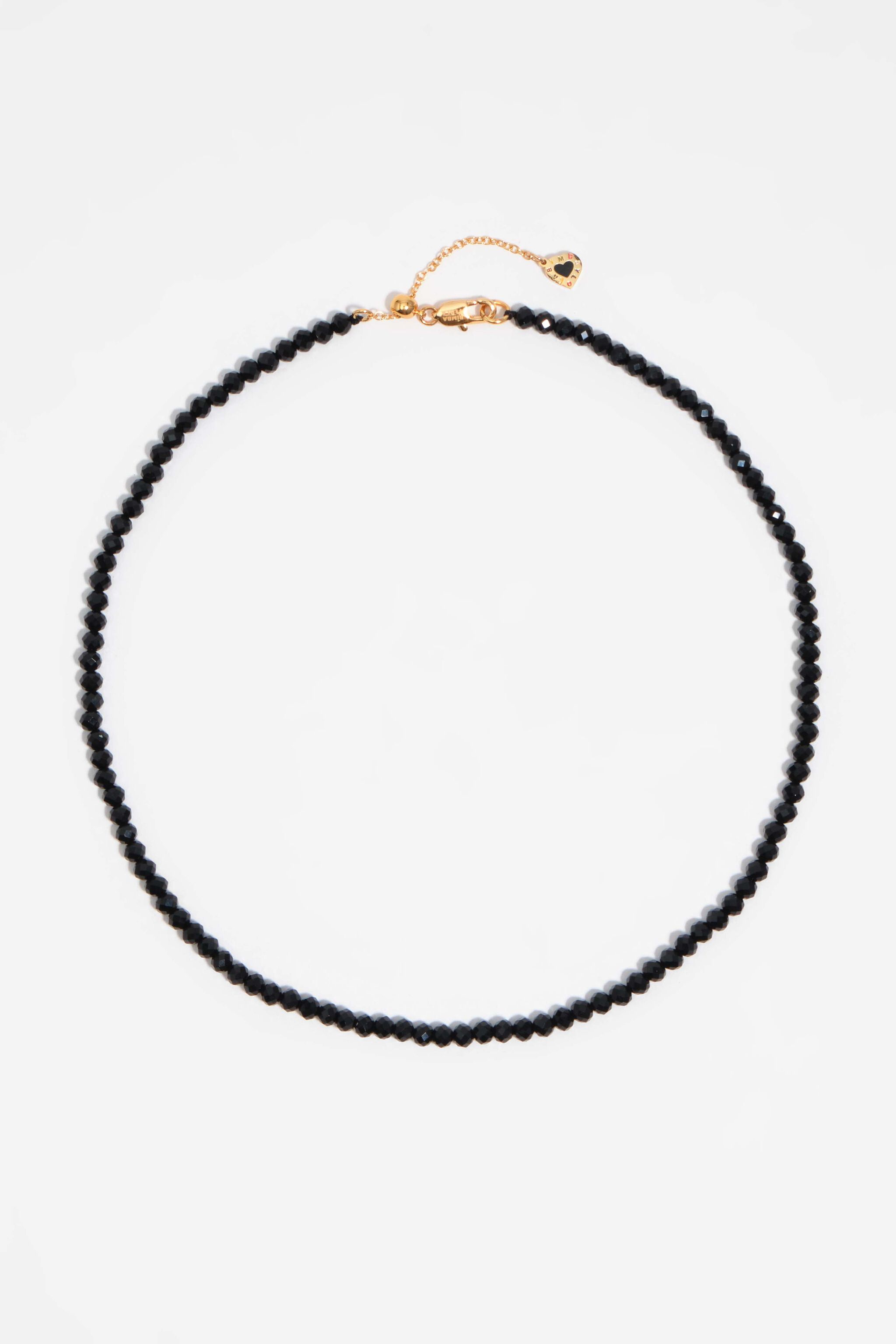 Black chains and crystals necklace