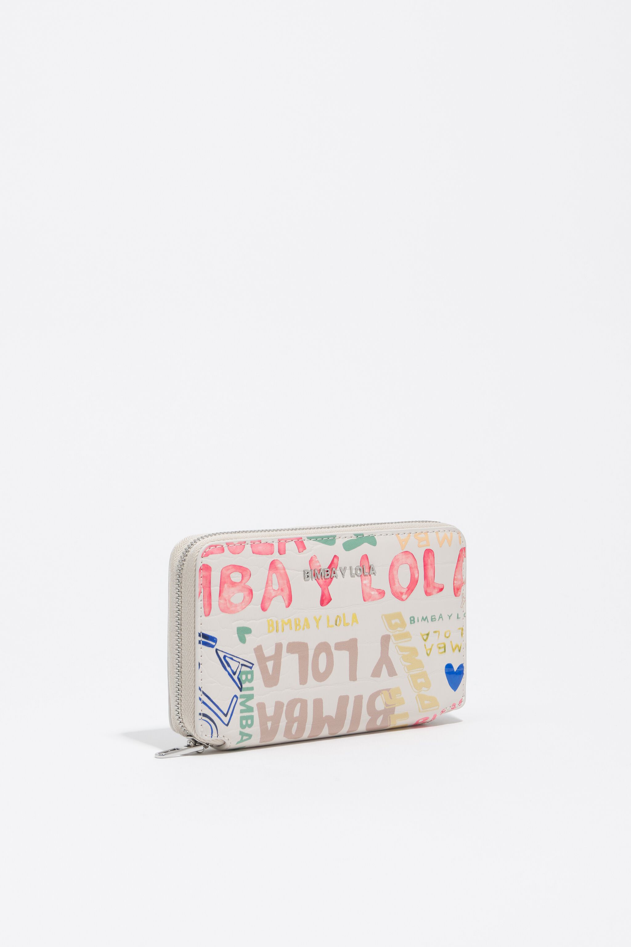 Medium ivory BIMBA logos horizontal wallet