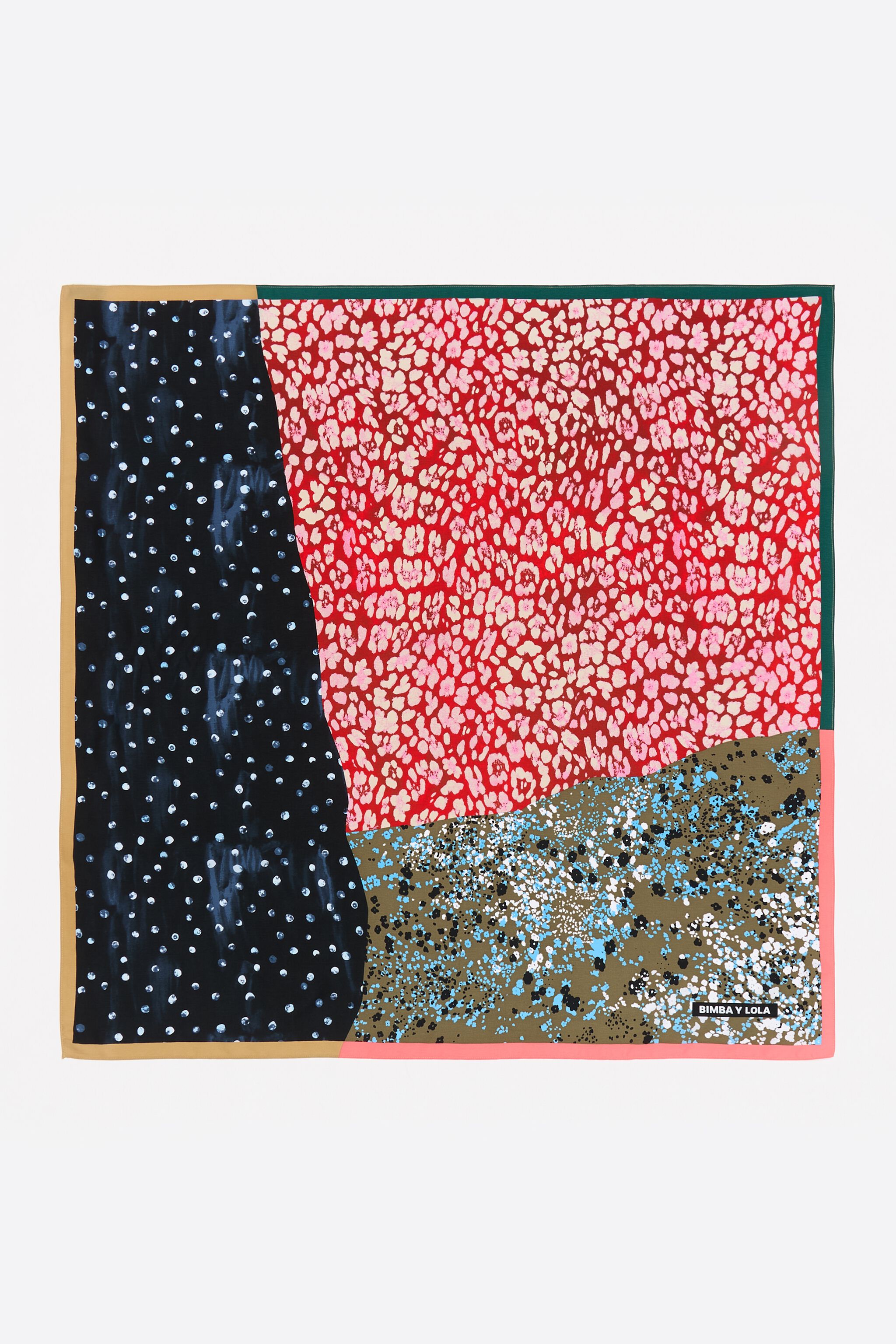 Red s patchwork scarf