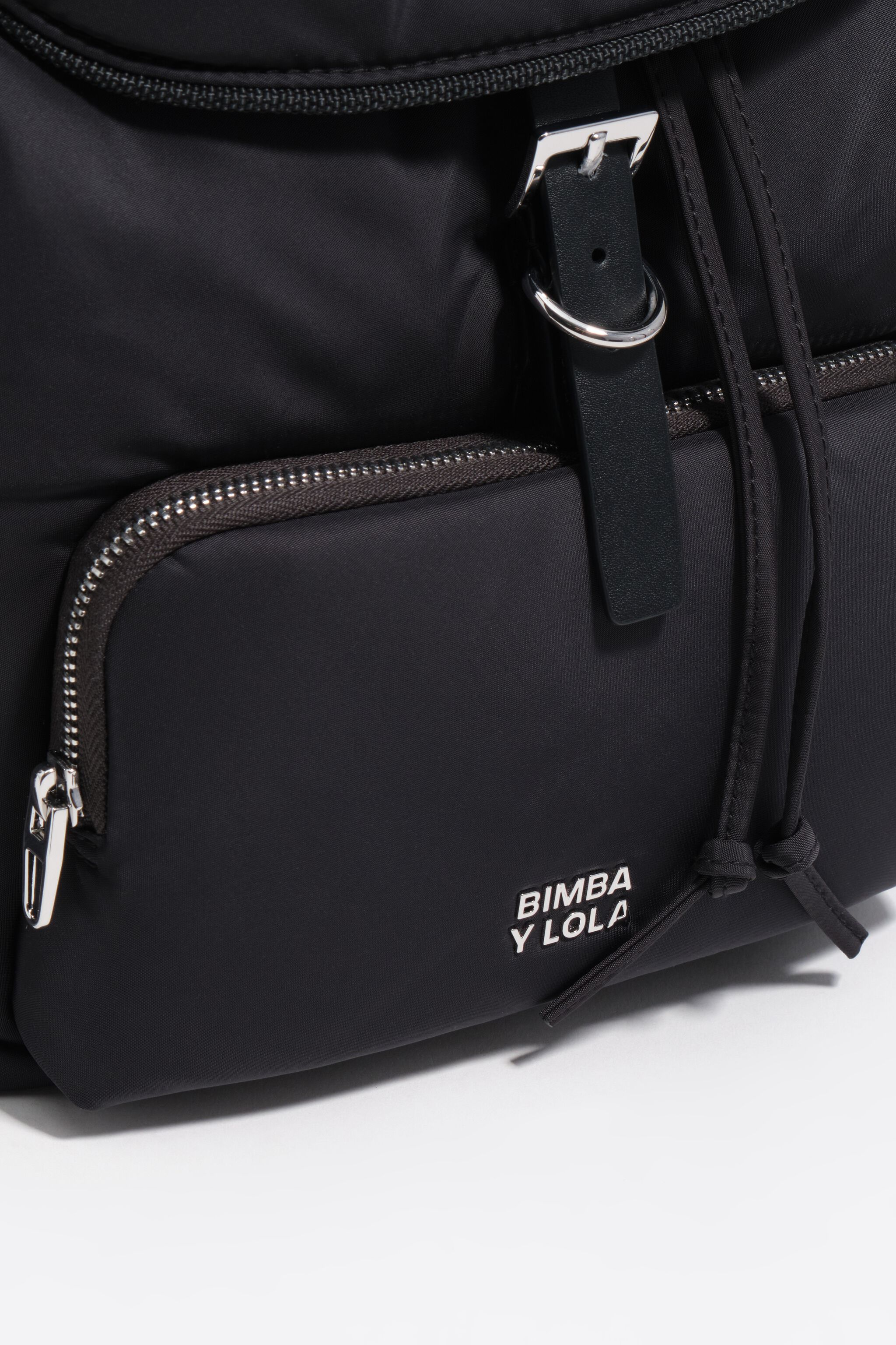 Dark anthracite nylon Pocket backpack