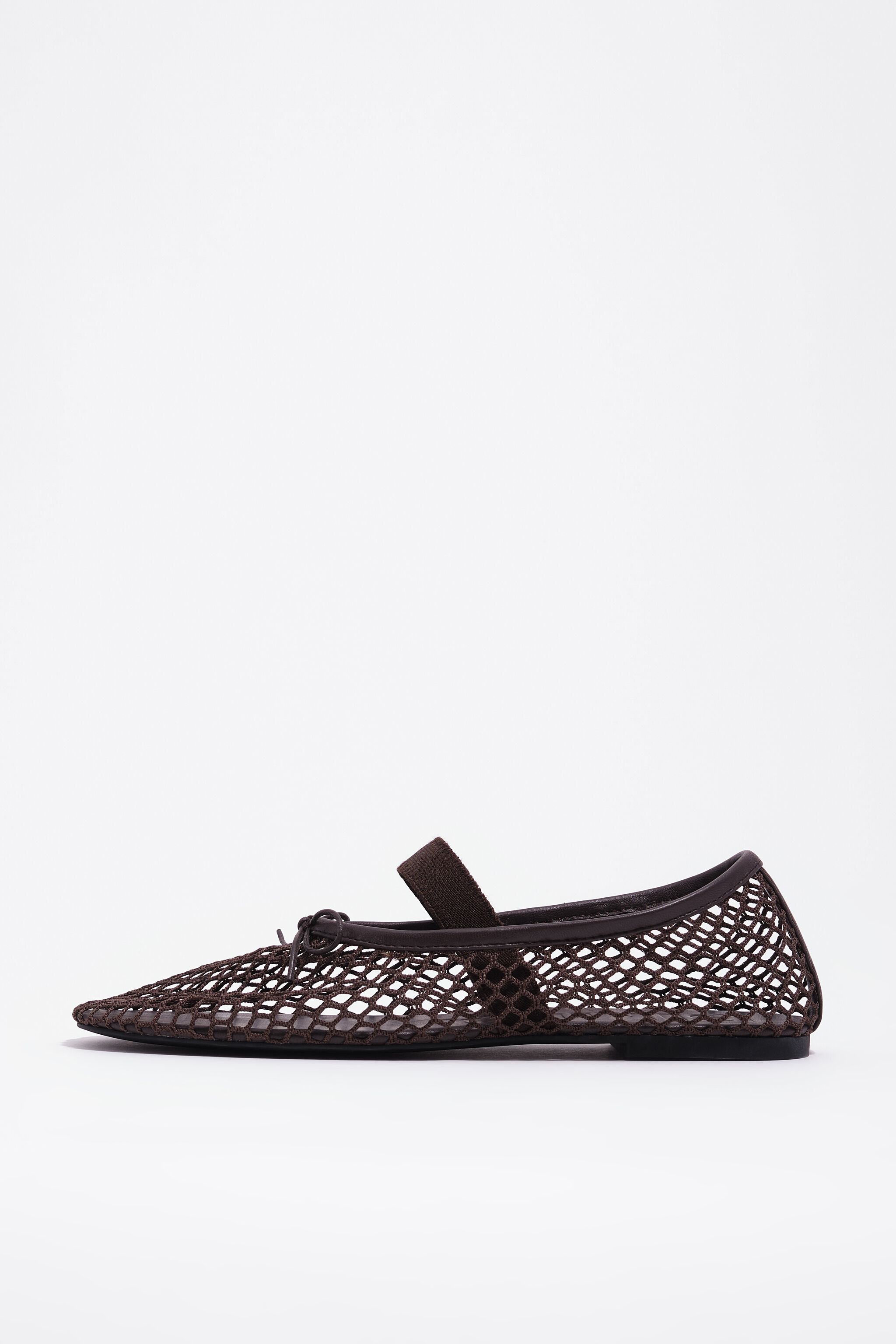 Chocolate mesh ballerina