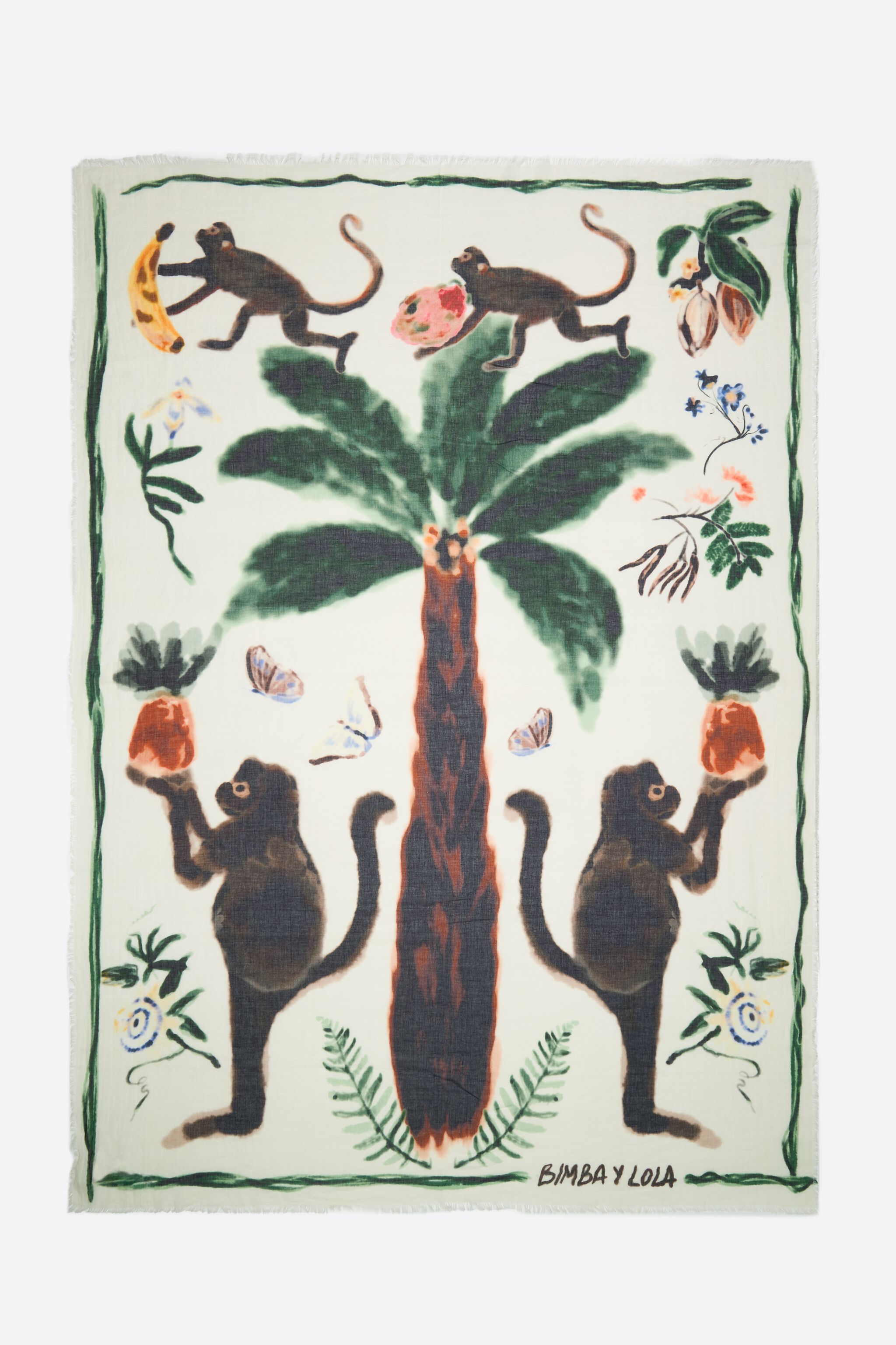 Washed cotton monkey sarong