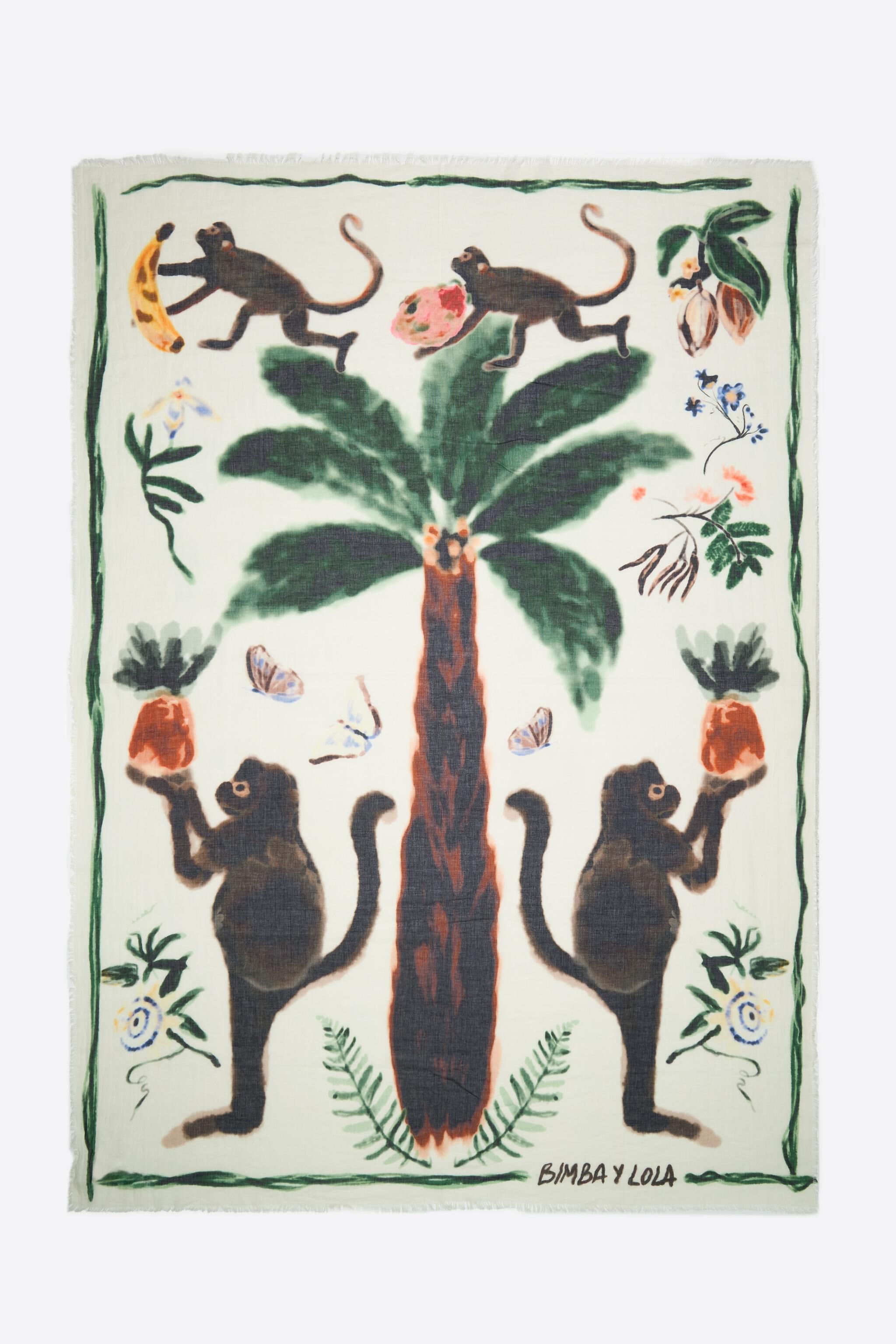 Washed cotton monkey sarong