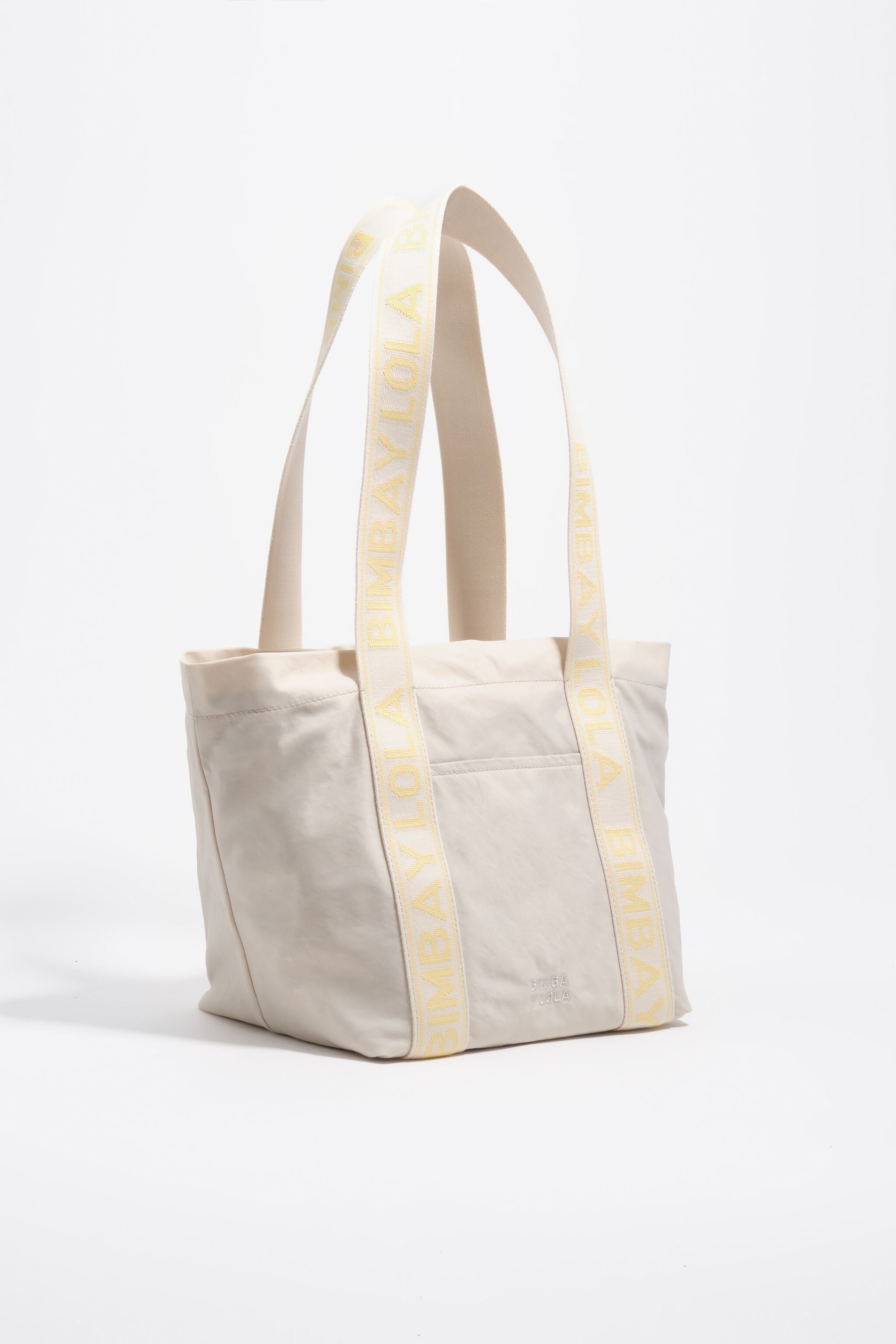 Medium stone white nylon bag Medium stone white nylon bag