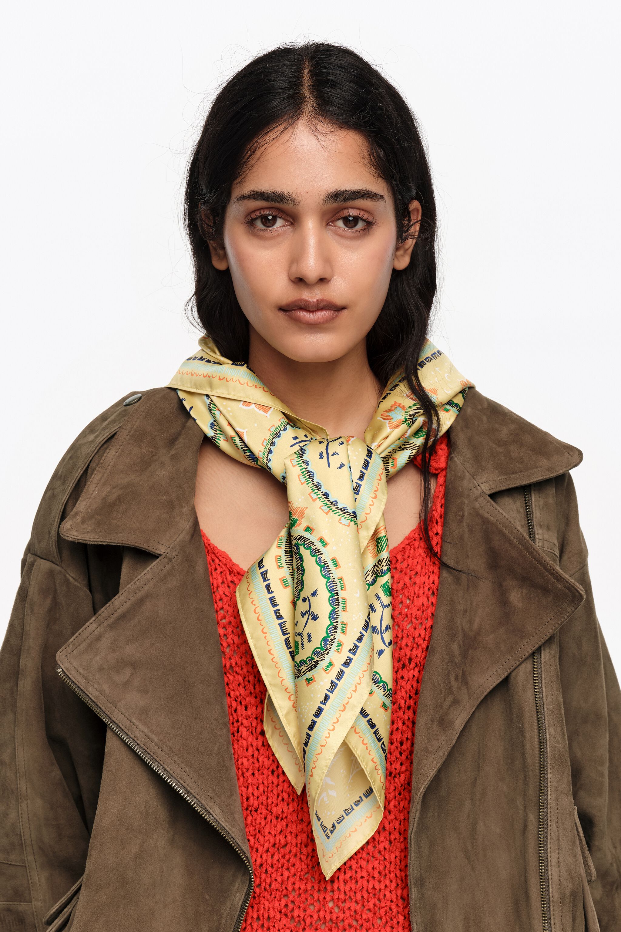 Banana paisley scarf