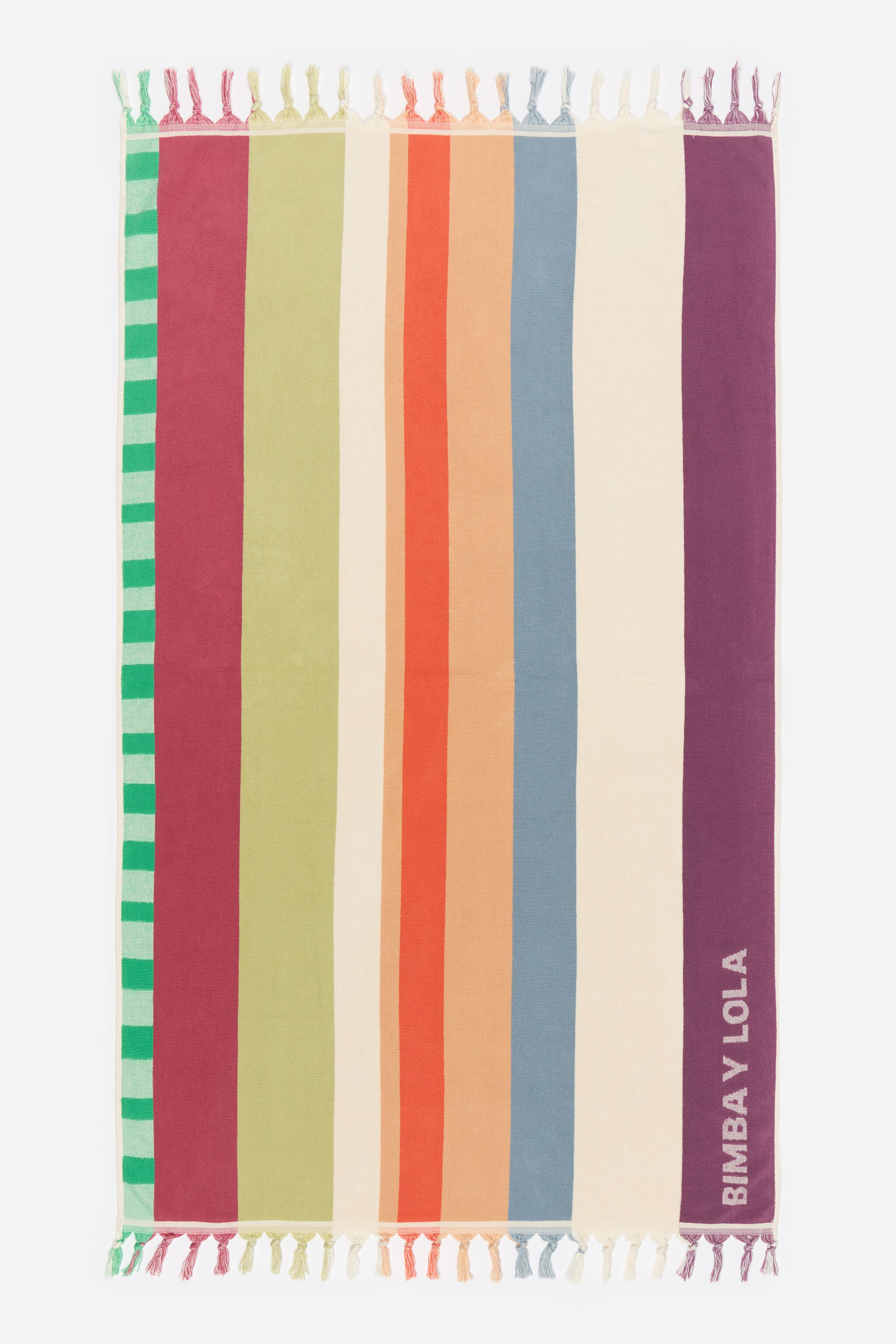 Multicolor striped towel